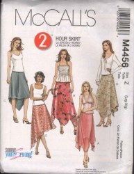 4456 MCCALLS 2 HOUR SEWING TIME PULL ON SHAPED SKIRT UNDERSKIRT PATTERN 4-14